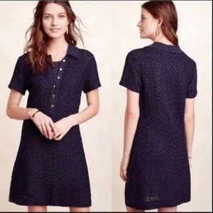 Crocheted Shirt Dress